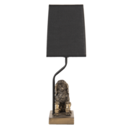 Tafellamp 23*14*43 cm E27 Goudkleurig | 6LMC0050 | Clayre & Eef 2