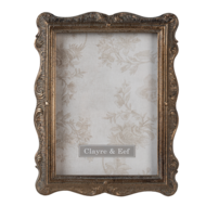 Clayre &amp; Eef | Fotolijst Goudkleurig 17x2x22 cm / 13x18 cm | 2F0828