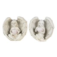 Decoratie engelen (2) 10*6*10 cm Creme | 6PR4708 | Clayre & Eef