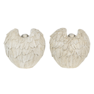Decoratie engelen (2) 10*6*10 cm Creme | 6PR4708 | Clayre & Eef 1