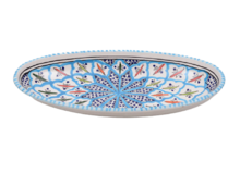 Ovale schaal Turquoise blue fine 30 cm | OS.BC.30 | Dishes &amp; Deco