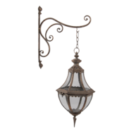 Wand lantaarn 21*34*73 cm Koperkleurig | 5Y0934 | Clayre &amp; Eef