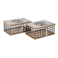 Opberg kistje 25*17*11 cm Bruin | 64937 | Clayre & Eef