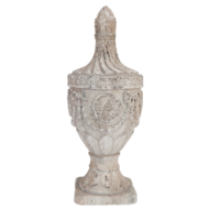 Decoratie ornament ø 26*63 cm Wit | 5TE0018 | Clayre & Eef 2