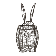 6Y4659 Paas Mandje Konijn Bruin 20*12*24 cm 20*12*24 cm Wit | 6Y4659 | Clayre &amp; Eef 2