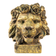 Decoratie leeuw 36*40*43 cm | Goudkleurig | 6PR2938GO | Clayre &amp; Eef