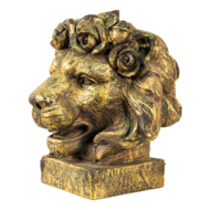Decoratie leeuw 36*40*43 cm | Goudkleurig | 6PR2938GO | Clayre &amp; Eef 1