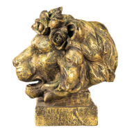 Decoratie leeuw 36*40*43 cm | Goudkleurig | 6PR2938GO | Clayre &amp; Eef 2