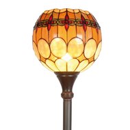 Vloerlamp Tiffany &oslash; 27*184 cm E27/max 1*60W | Bruin | 5LL-5316 | Clayre &amp; Eef 1