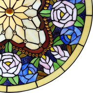 Glaspaneel Tiffany &oslash; 60*1 cm | Groen | 5LL-6026 | Clayre &amp; Eef 1