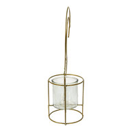 Clayre &amp; Eef | Theelichthouder Zwaan Goudkleurig 33x13x41 cm | 6Y4985