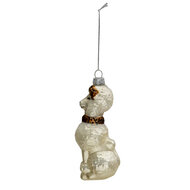 Clayre &amp; Eef | Decoratie Hanger Hond Wit 5x5x14 cm | 6GL3362