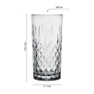 Clayre &amp; Eef | Waterglas Grijs 300 ml | 6GL3470