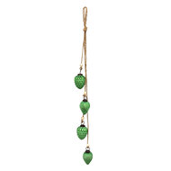 Clayre &amp; Eef | Decoratie Hanger Groen, Bruin 7x5x67 cm | 6GL3708