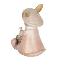 Clayre & Eef | Decoratie Konijn Roze 9x6x12 cm | 6PR3301