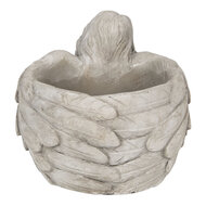 Clayre &amp; Eef | Bloempot Binnen Grijs 19x17x14 cm | 6TE0282M