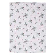 Clayre &amp; Eef | Theedoek Wit, Rood, Groen 50x70 cm | HCH42