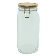 Clayre & Eef | Voorraadpot Deksel Transparant ø 11x25 cm / 2100 ml | 6GL4023