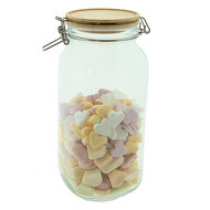 Clayre & Eef | Voorraadpot Deksel Transparant ø 11x25 cm / 2100 ml | 6GL4023