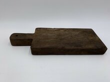 Decoratie plateau dienblad hout met handvat bruin 30 x 12 cm plank | 655991 | Home Sweet Home | Stoer &amp; Sober Woonstijl