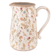 Clayre & Eef | Decoratieve Schenkkan Roze, Beige 21x14x23 cm | 6CE1552L