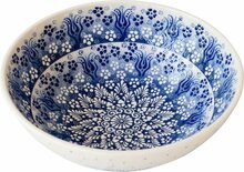 Turkse Schalen |  Oriental Blue 20 cm | Poefjuh handmade
