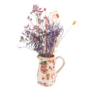 Clayre & Eef | Decoratieve Schenkkan Roze, Beige 16x12x18 cm | 6CE1550M