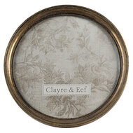 Clayre &amp; Eef | Fotolijst Goudkleurig &oslash; 27x3 cm / &oslash; 22 cm | 2F0851