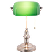 Clayre &amp; Eef | Bureaulamp Bankierslamp Groen 27x17x41 cm E27/max 1x60W | 5LL-5100