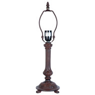 Clayre & Eef | Lampenvoet Tafellamp Tiffany Bruin ø 16x47 cm E27/max 1x60W | 5LL-5794