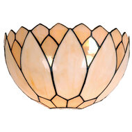 Clayre &amp; Eef | Wandlamp Tiffany Beige, Bruin 30x15x20 cm E14/max 1x40W | 5LL-9136