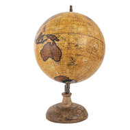 Clayre & Eef | Wereldbol Decoratie Bruin, Beige 22x22x37 cm | 64928