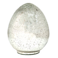 Clayre &amp; Eef | Decoratie Beeld Ei Zilverkleurig &oslash; 15x20 cm | 6GL3529L