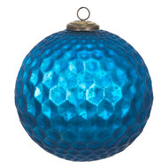 Clayre &amp; Eef | Kerstbal XL Blauw &oslash; 25x25 cm | 6GL3733
