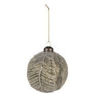 Clayre &amp; Eef | Kerstballen set van 2 Groen &oslash; 10x10 / &oslash; 8x8 cm | 6GL4114
