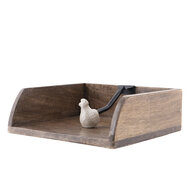 Clayre & Eef | Servettenhouder Bruin 20x18x6 cm | 6H1982