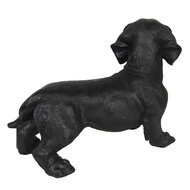 Clayre &amp; Eef | Decoratie Beeld Hond Zwart 32x14x23 cm | 6PR3227