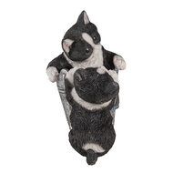 Clayre &amp; Eef | Decoratie Beeld Katten Zwart, Wit 23x13x18 cm | 6PR3335