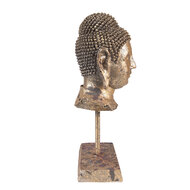 Clayre & Eef | Decoratie Beeld Boeddha Goudkleurig 13x9x25 cm | 6PR3619