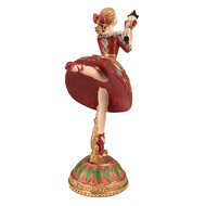Clayre &amp; Eef | Kerstdecoratie Beeld Ballerina Rood 16x9x21 cm | 6PR3782
