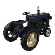 Clayre &amp; Eef | Decoratie Miniatuur Tractor Blauw 25x15x18 cm | 6Y4611