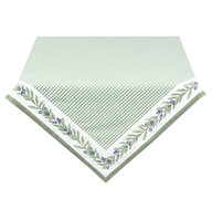 Clayre &amp; Eef | Tafelkleed Wit, Groen, Blauw 150x250 cm | OLG05GR