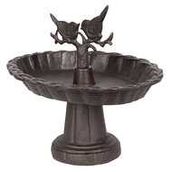 Clayre & Eef | Vogelbad Bruin 24x19x22 cm | 6Y3217
