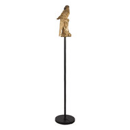 Clayre &amp; Eef | Vloerlamp Papegaai Goudkleurig &oslash; 25x139 cm E27/max 1x60W | 5LMP343