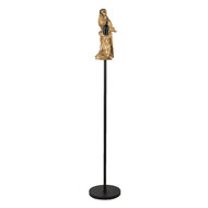 Clayre &amp; Eef | Vloerlamp Papegaai Goudkleurig &oslash; 25x139 cm E27/max 1x60W | 5LMP343