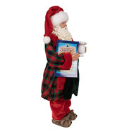 Clayre &amp; Eef | Kerstdecoratie Kerstman Rood 16x8x28 cm | 65222