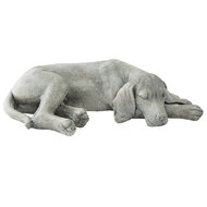 Clayre &amp; Eef | Decoratie Beeld Hond Grijs 58x35x15 cm | 6PR1144