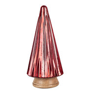 Clayre &amp; Eef | Kerstdecoratie Kerstboom Rood &oslash; 17x34 cm | 65236L