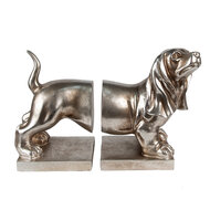 Clayre & Eef | Boekensteunen Set van 2 Hond Zilverkleurig 36x12x19 cm | 6PR3861