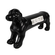 Clayre &amp; Eef | Kalender hond zwart 31x8x15 cm | 6PR3862